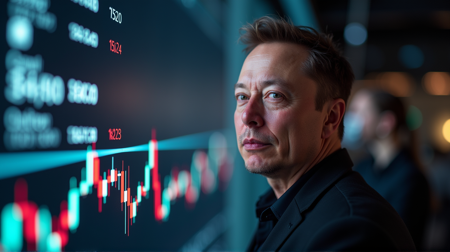 Elon Musks sjokkerende økning i Teslas verdi midt i kryptovalutaens tilbakegang