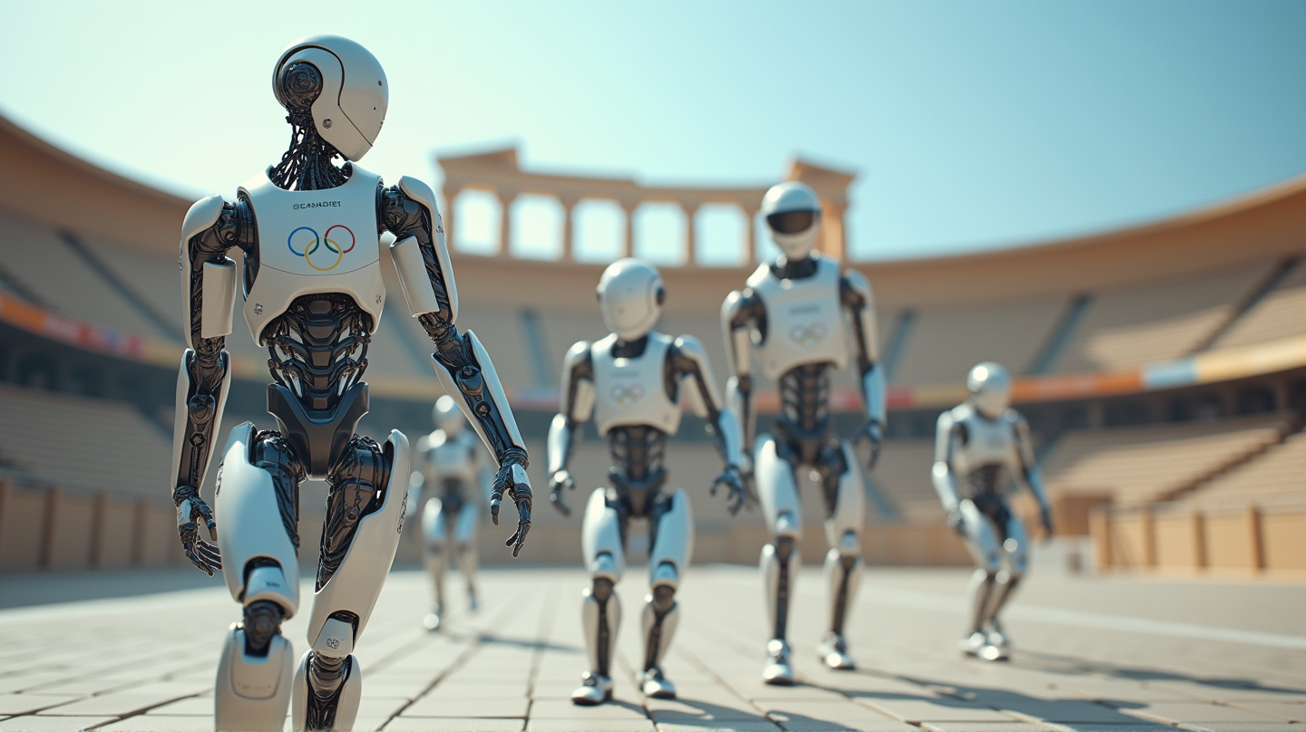Humanoide Roboter klare til å skrive historie ved verdens første robotolympiade i Hellas