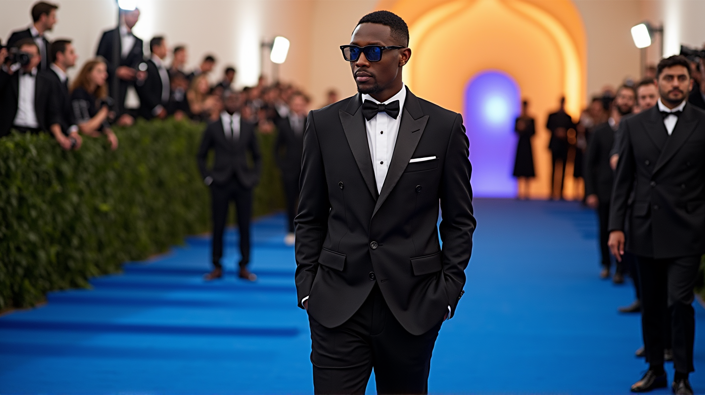 N.J. Stjerner Skinner på Met Gala 2025: En Glitrende Oppvisning av 'Superfine: Tailoring Black Style'