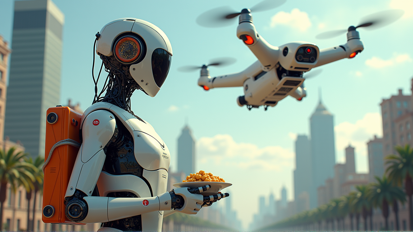 Roboter Tar over Hangzhou: Ele.me's Fremtidige Leveringskampanje er Her!