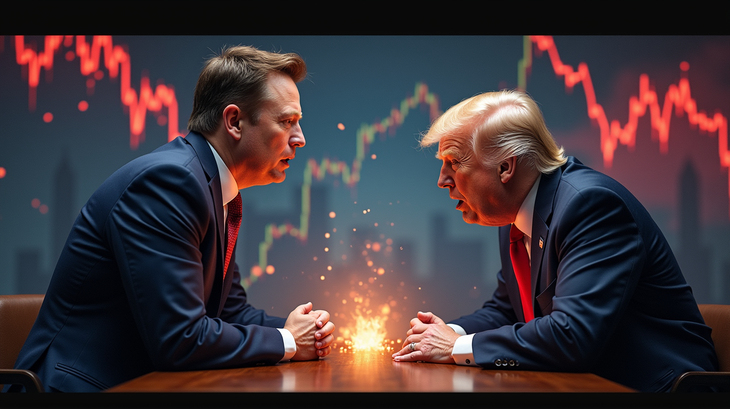 Markedssjokk: Musk vs. Trump Krangel Kuttes Teslas Verdi med 152 Milliarder Dollar