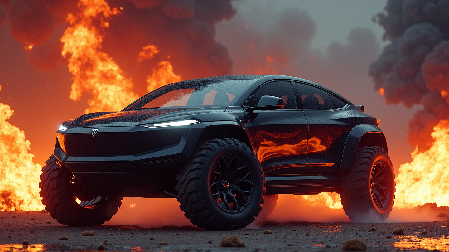 Elon Musk Gir Seg Støtte til Cybertruck Tross Nedgang i Leveranser