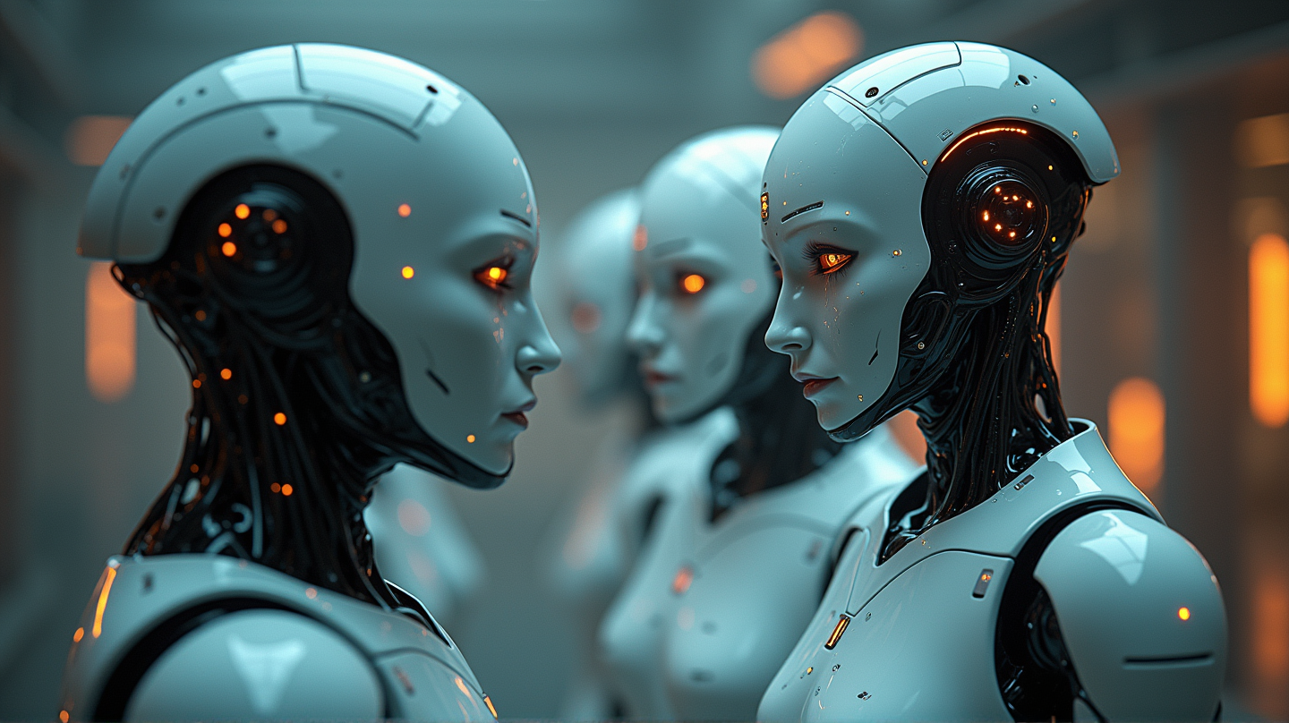 To roboter grubler over menneskenes merkelige arv