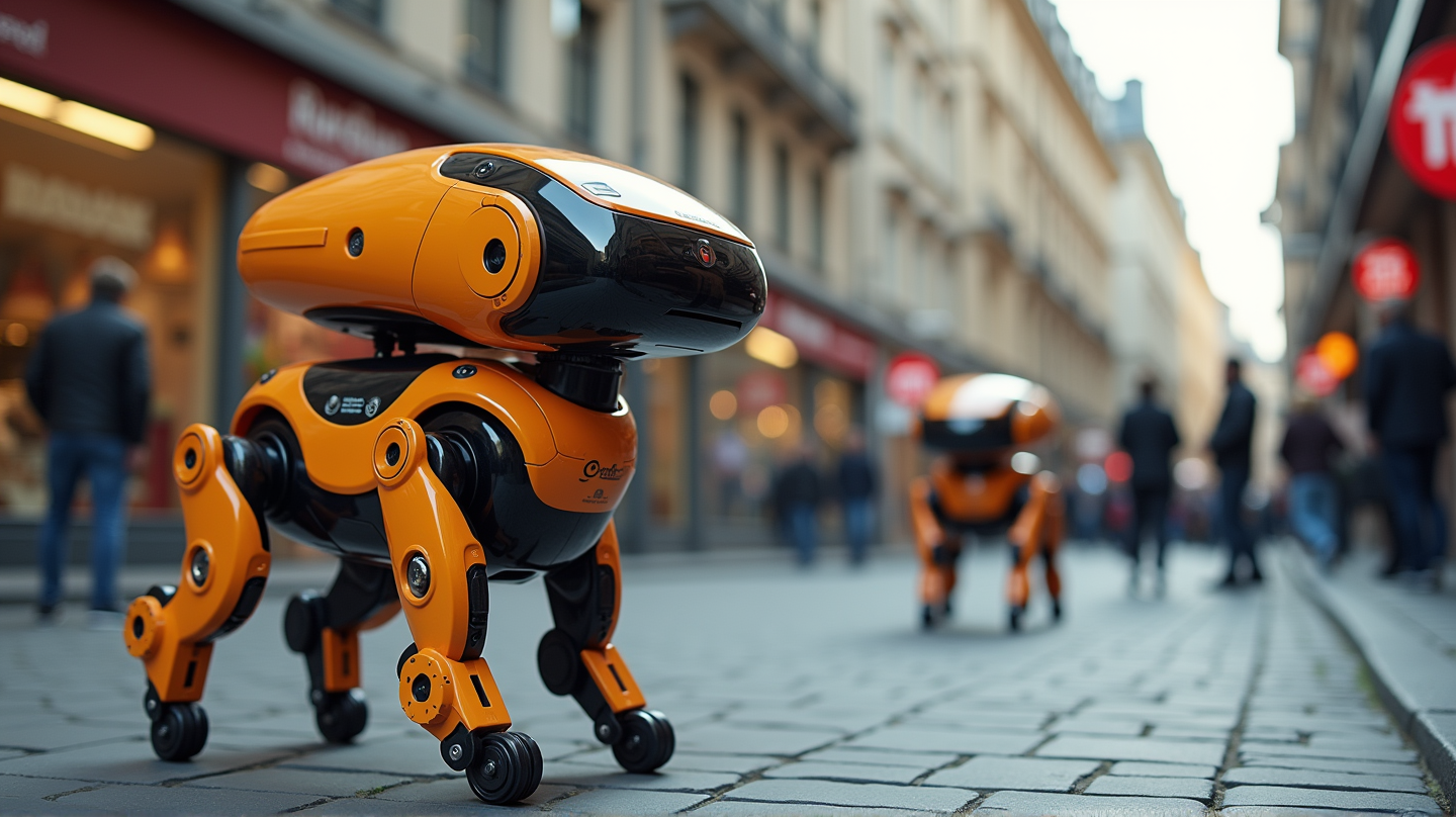 Futuristiske Firebente Budbringere: AI Robot-Hunder Tar Over Gatene i Zürich