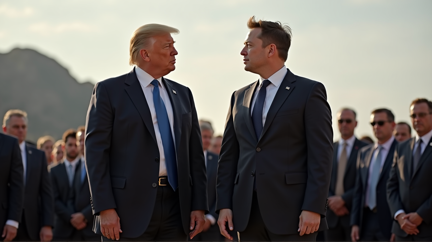 Uventet Møte: Trump og Musk Gjenforenes ved Charlie Kirks Minnegudstjeneste