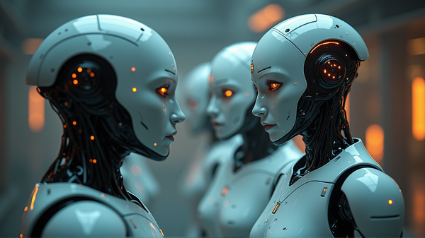 To roboter grubler over menneskenes merkelige arv