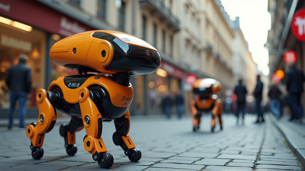 Futuristiske Firebente Budbringere: AI Robot-Hunder Tar Over Gatene i Zürich