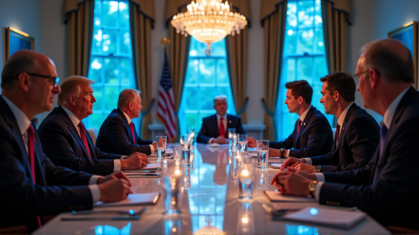 Teknologimagnater roser Trump ved rosende middag i Det hvite hus